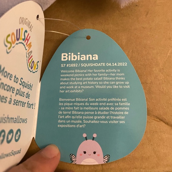NWT 7.5” Bibiana the butterfly Squishmallow - Picture 3 of 5